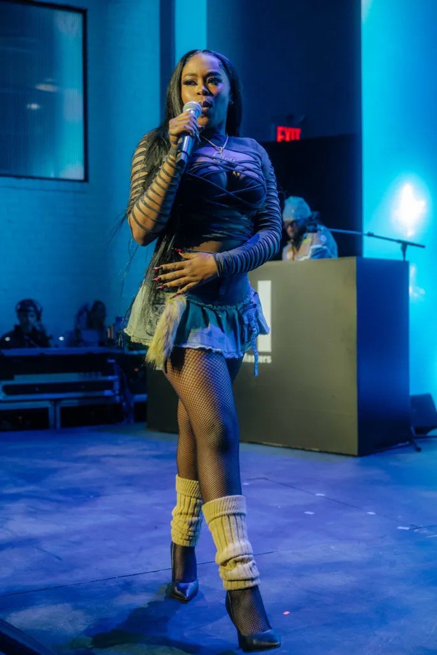 A performer takes the stage